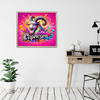 Vibrant Zodiac Capricorn Art Print, Cosmic Goat Illustration, Digital Download, Astrological Wall Art, Printable Zodiac Decor