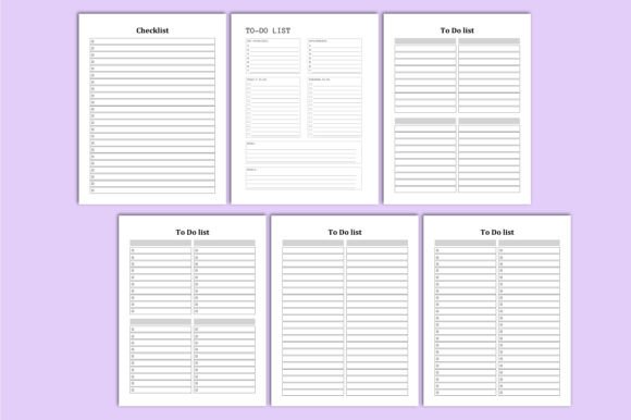 Mega To-Do List - To-Do List Bundle, Versatile Printable Checklists for Daily To Do List - Weekly To Do List